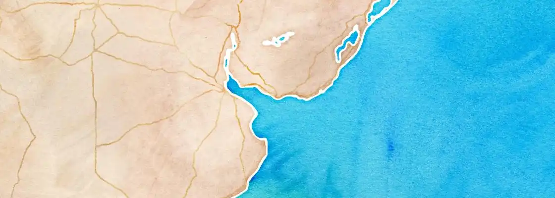 Map of Montevideo port area