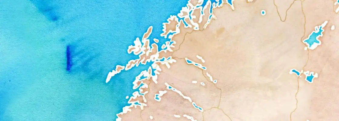 Map of Narvik port area