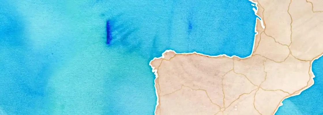 Map of La Coruna port area