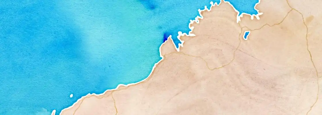 Map of Broome port area