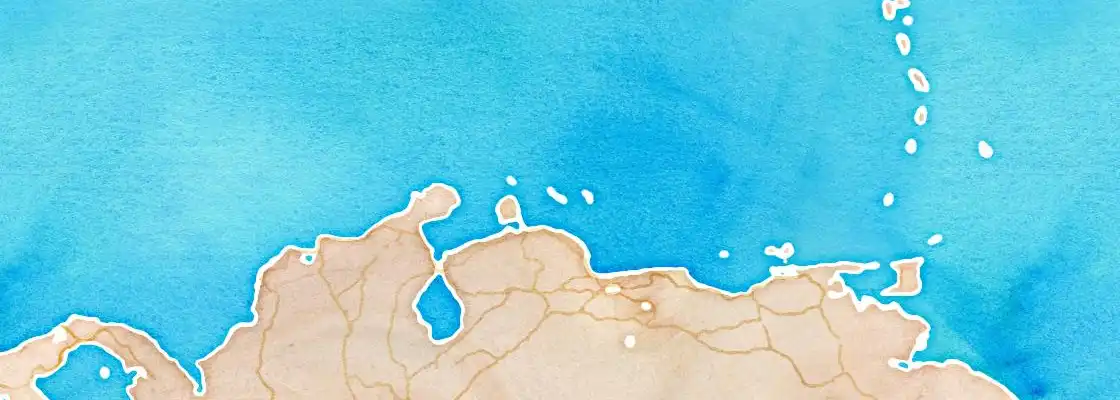Map of Curacao port area
