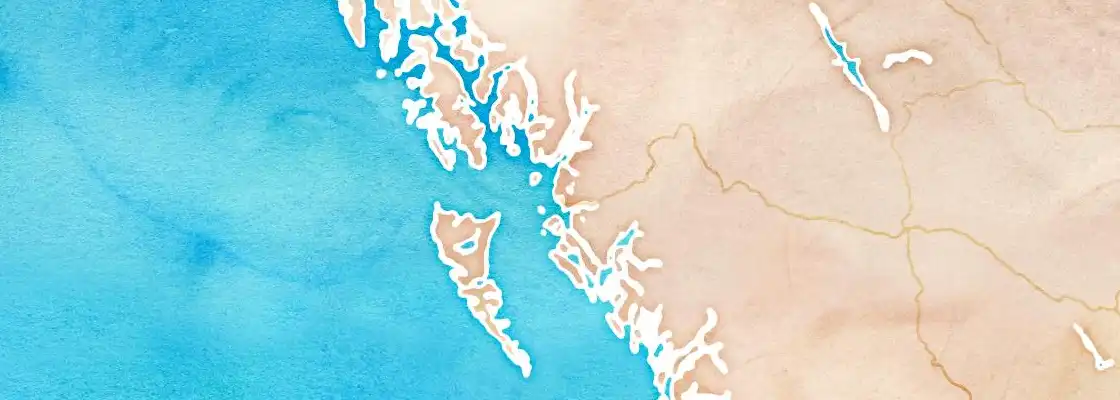 Map of Prince Rupert port area