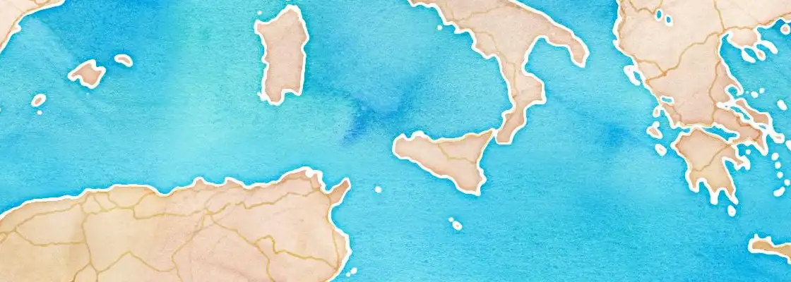 Map of Trapani port area