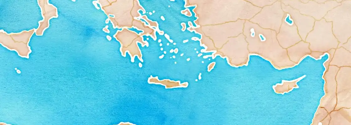 Map of Santorini port area