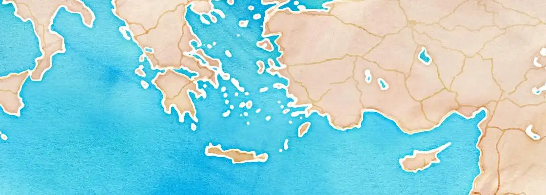 Map of Patmos port area