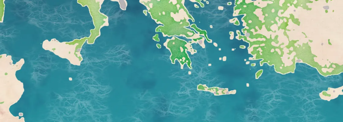 Map of Pylos port area