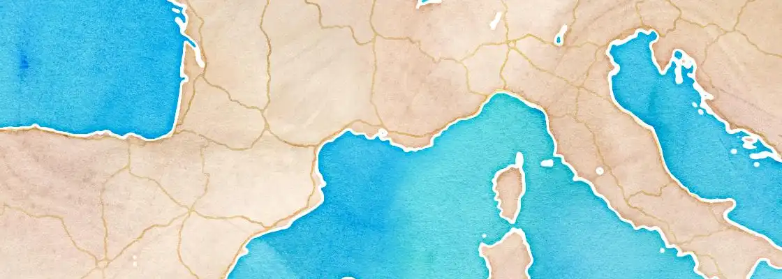 Map of Marseille port area
