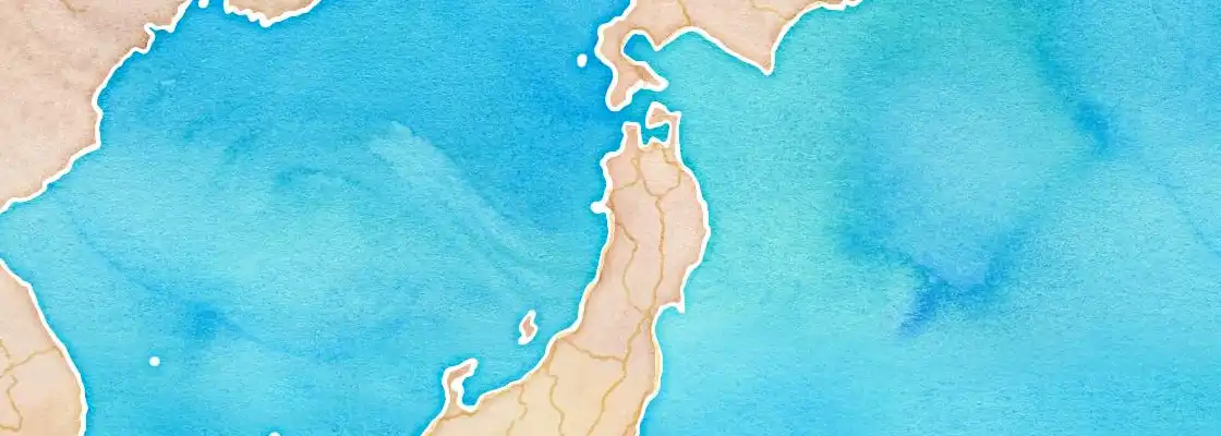Map of Akita port area