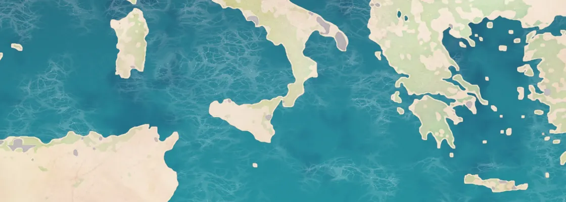 Map of Reggio Calabria port area