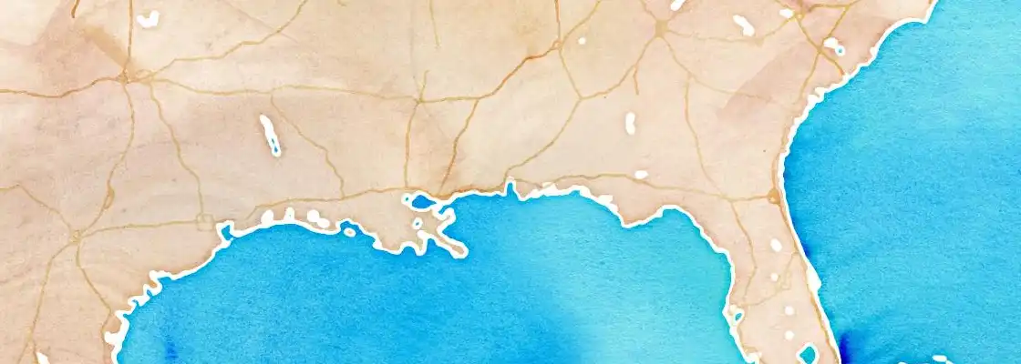 Map of Mobile port area