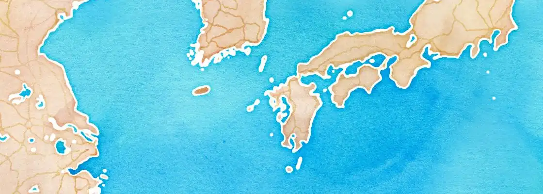 Map of Sasebo port area
