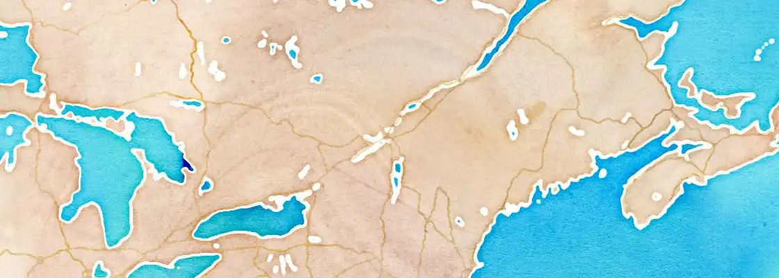 Map of Montreal port area
