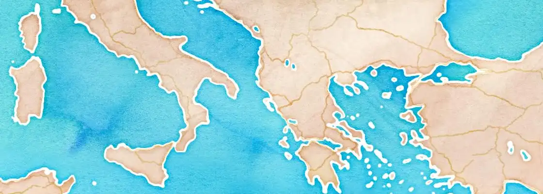 Map of Sarande port area