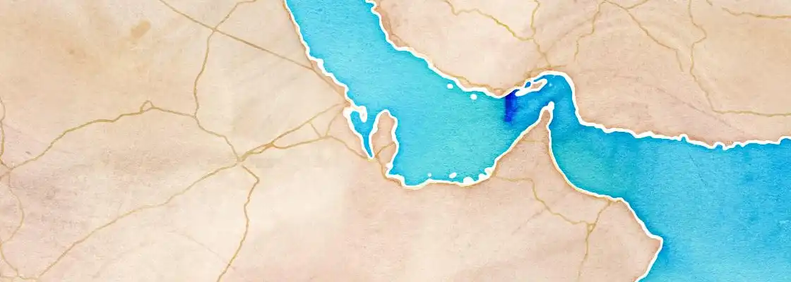 Map of Doha port area