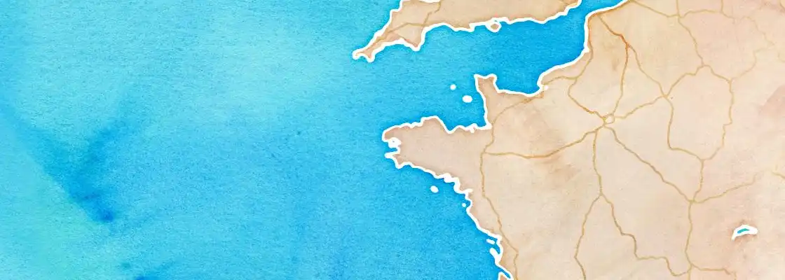 Map of Brest port area