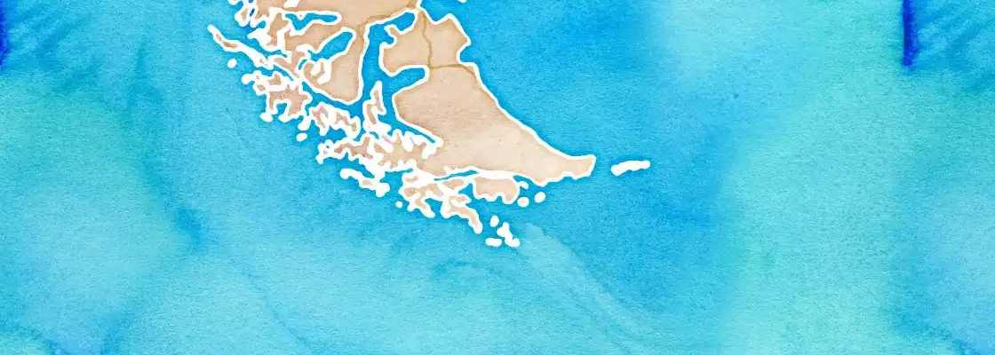 Map of Puerto Williams port area