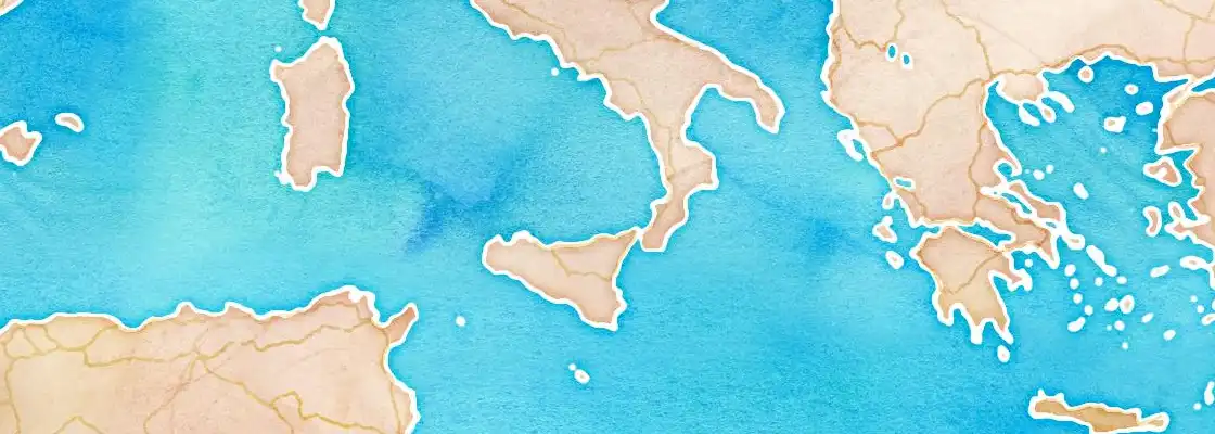 Map of Lipari port area
