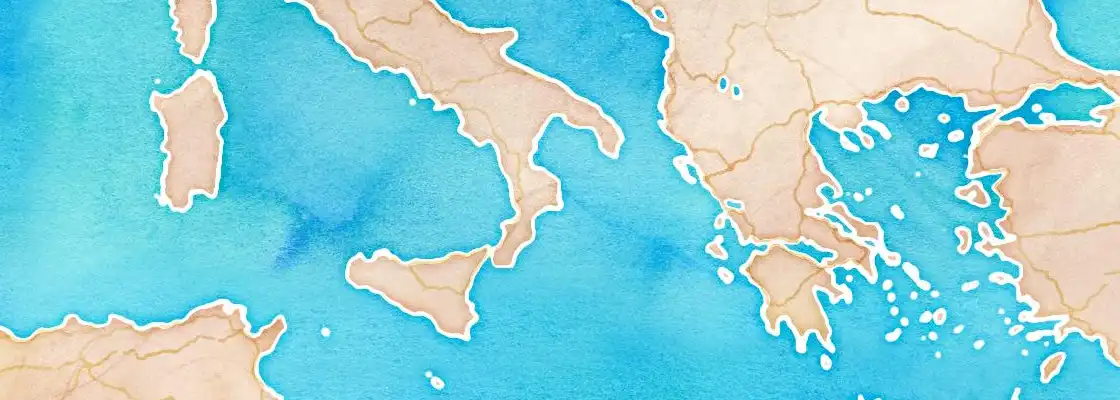 Map of Crotone port area