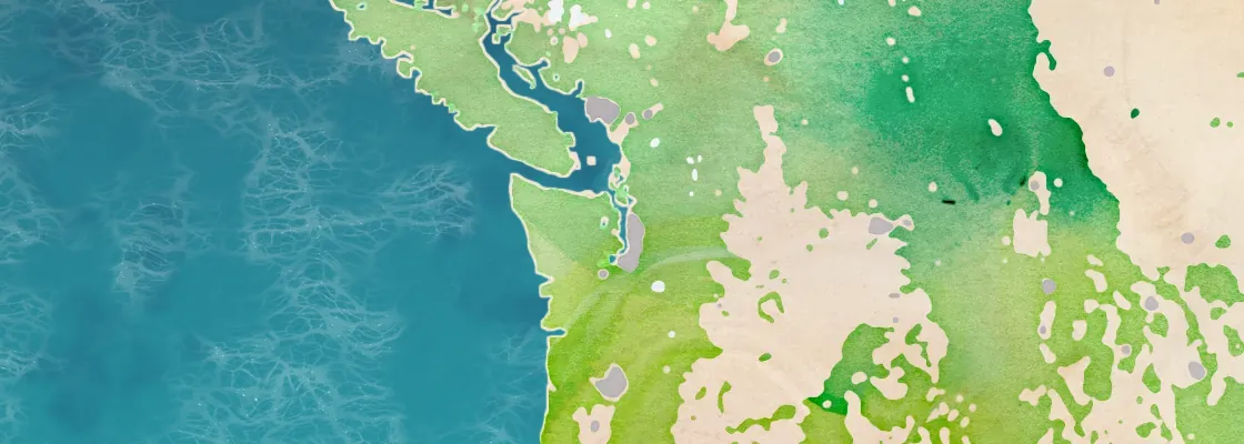 Map of Puget Sound port area