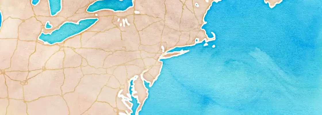 Map of Bayonne port area