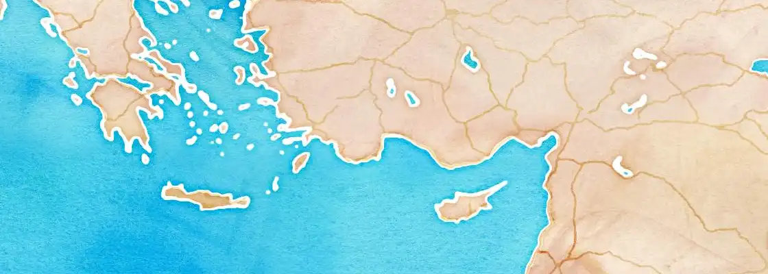 Map of Antalya port area