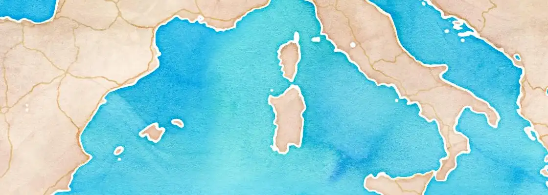 Map of Porto Torres port area