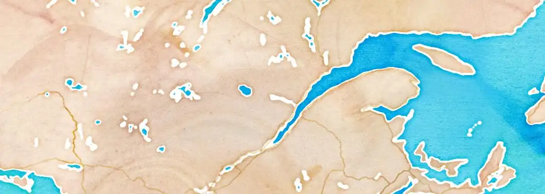 Map of Saguenay port area