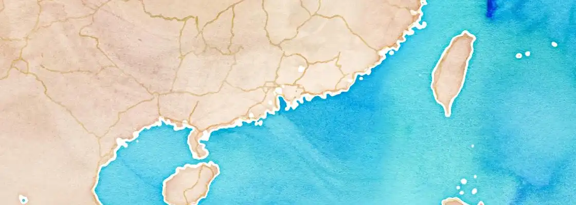 Map of Shenzhen port area
