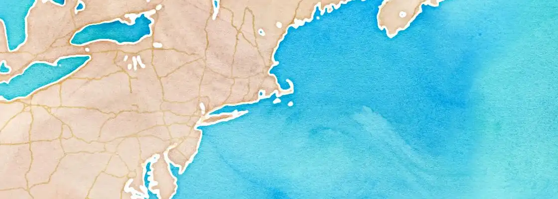 Map of Martha's Vineyard port area