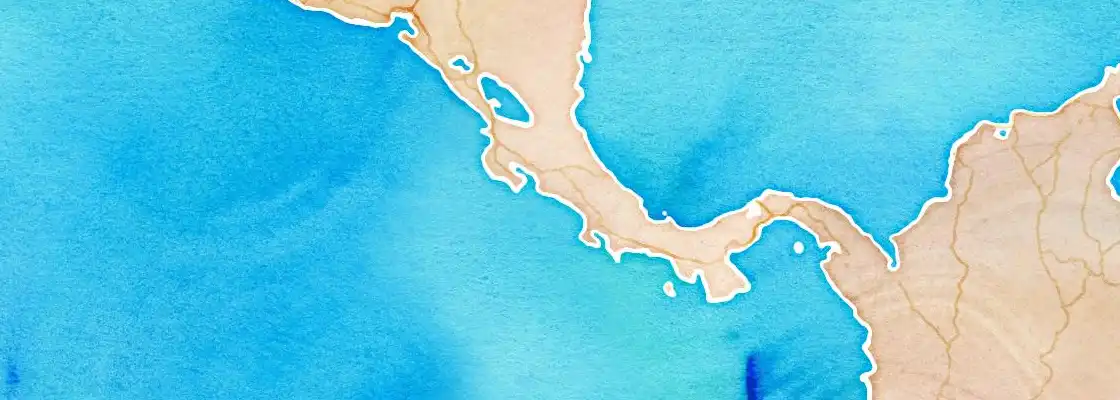 Map of Quepos port area