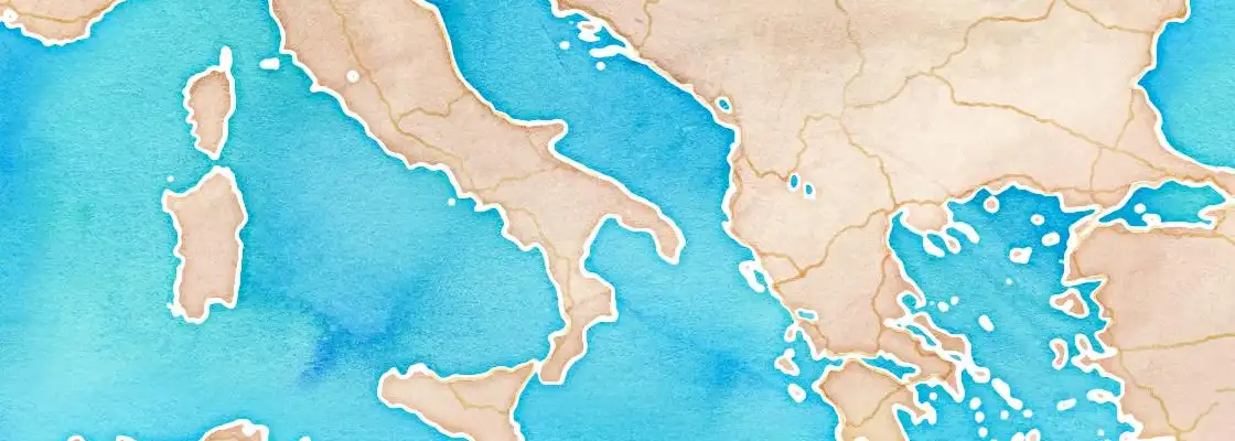 Map of Taranto port area