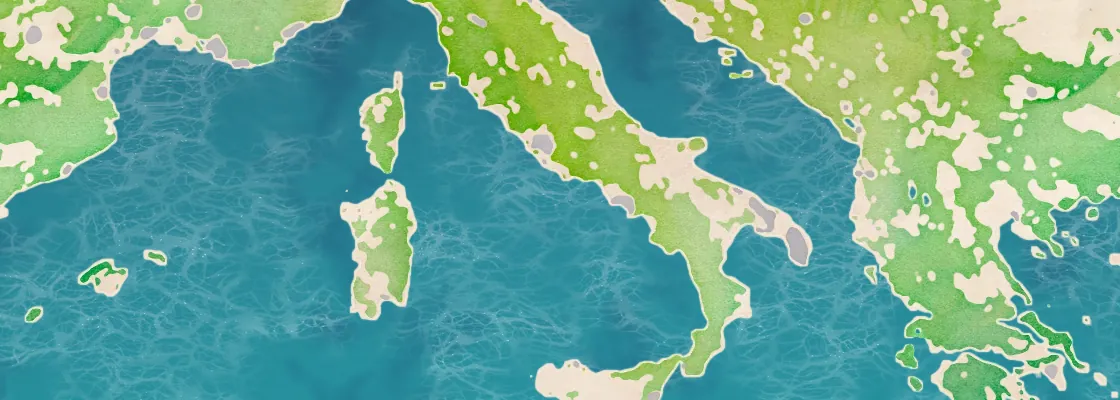 Map of Ponza port area