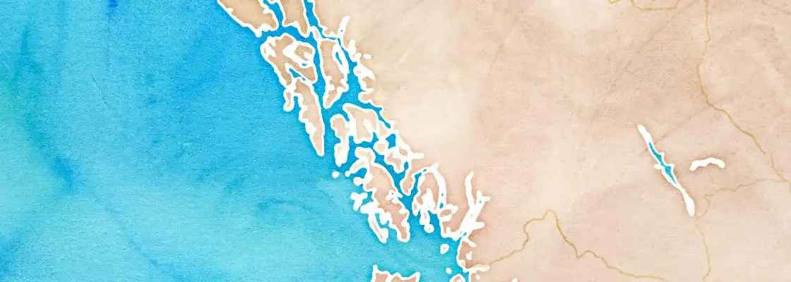 Map of Wrangell port area