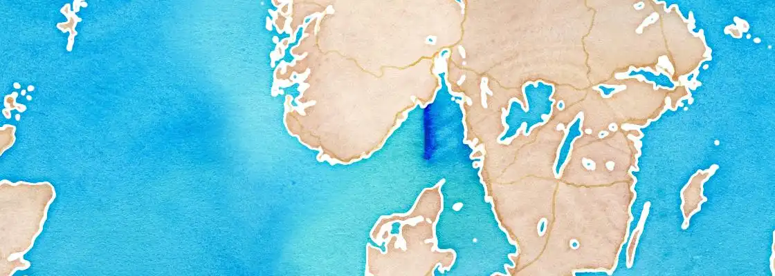 Map of Arendal port area