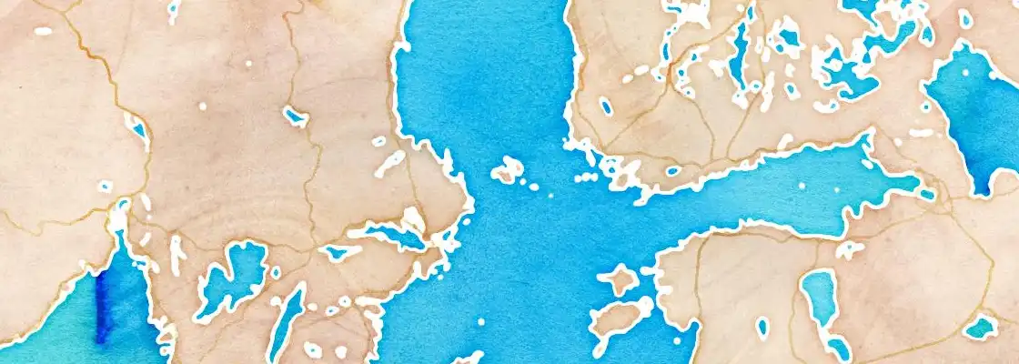 Map of Mariehamn port area