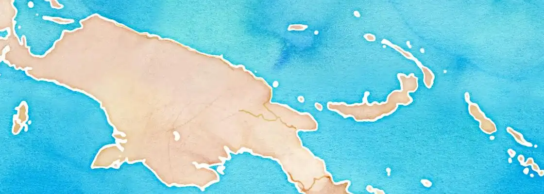 Map of Madang port area
