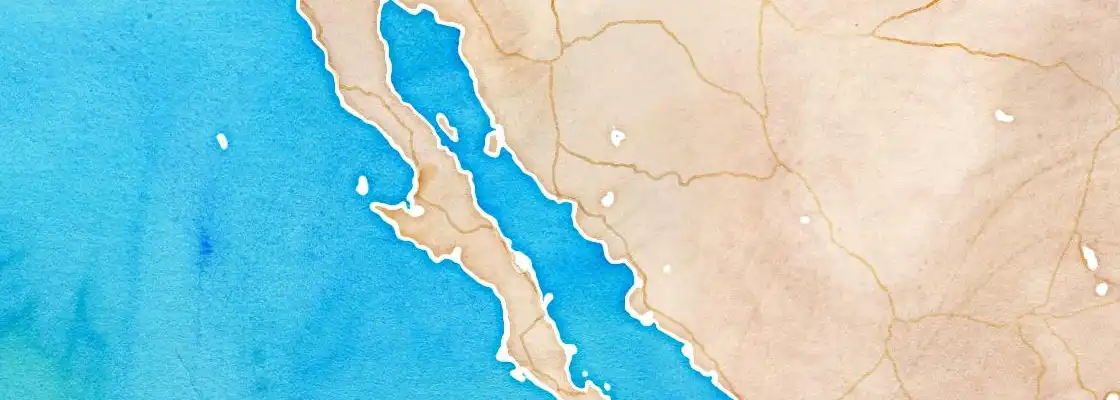 Map of Guaymas port area