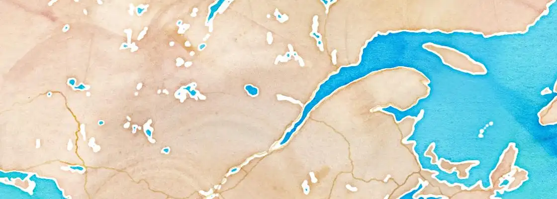 Map of La Baie port area