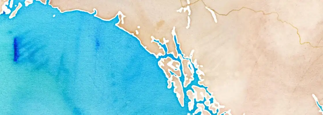 Map of Inian Islands port area