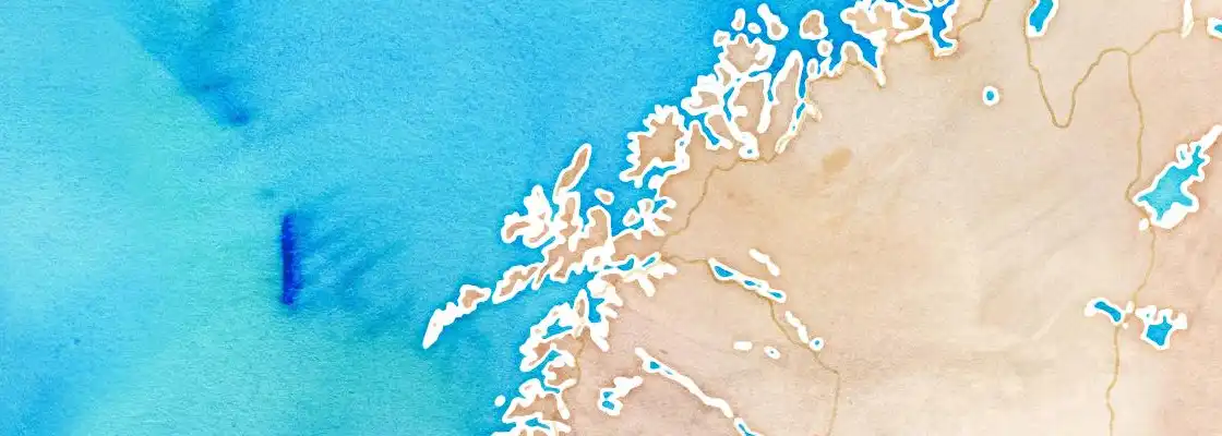 Map of Harstad port area