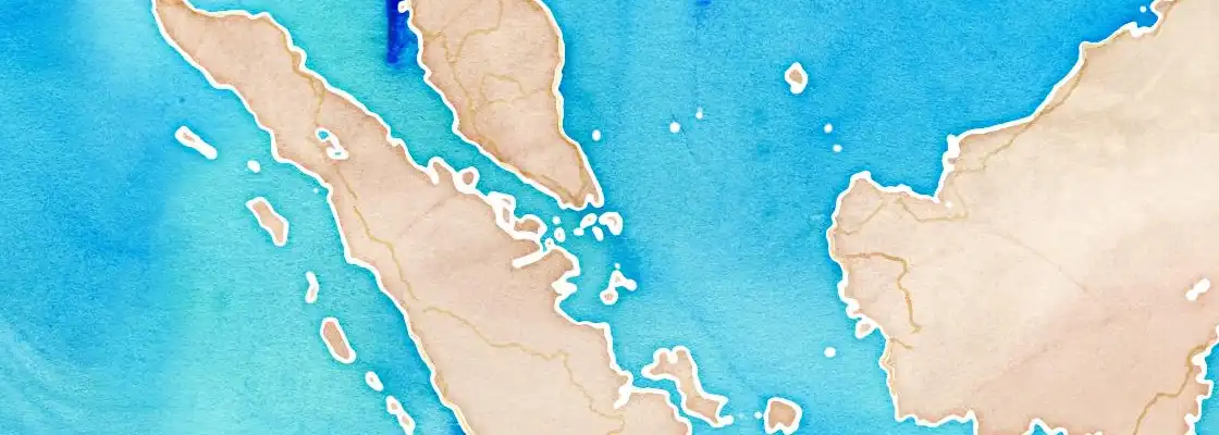 Map of Bintan Island port area