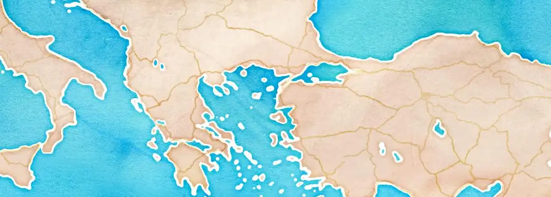 Map of Bozcaada port area