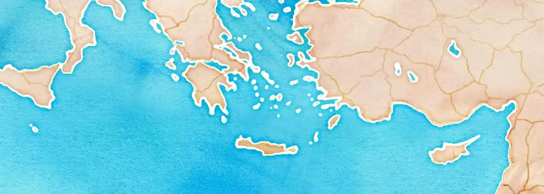 Map of Paros port area