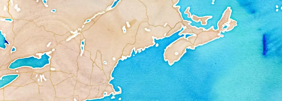 Map of Bar Harbor port area
