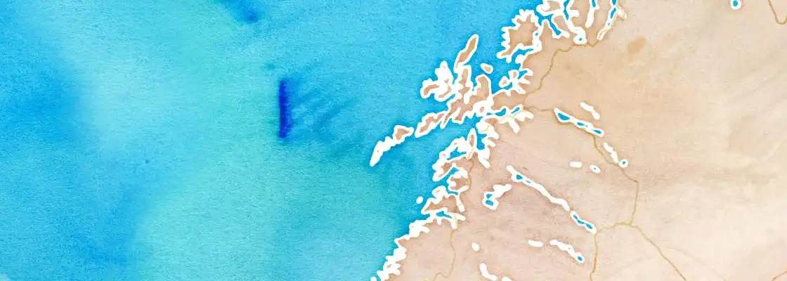 Map of Gravdal port area