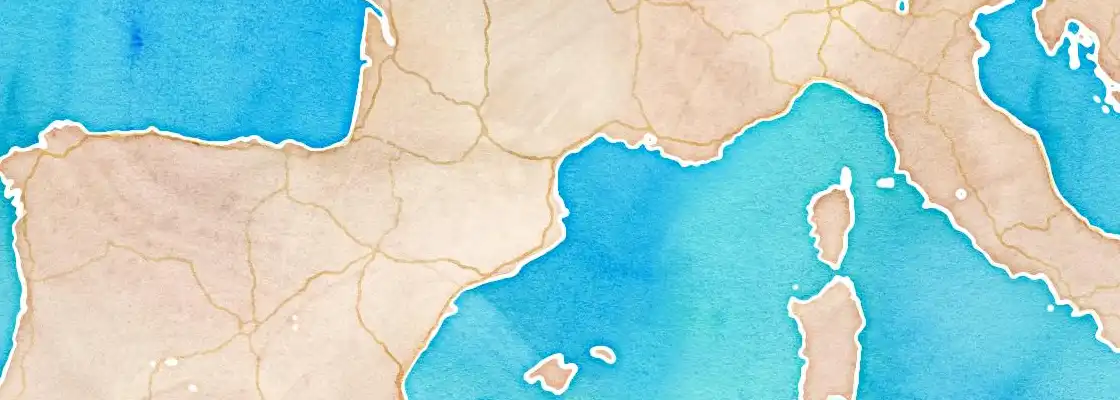 Map of Port Vendres port area