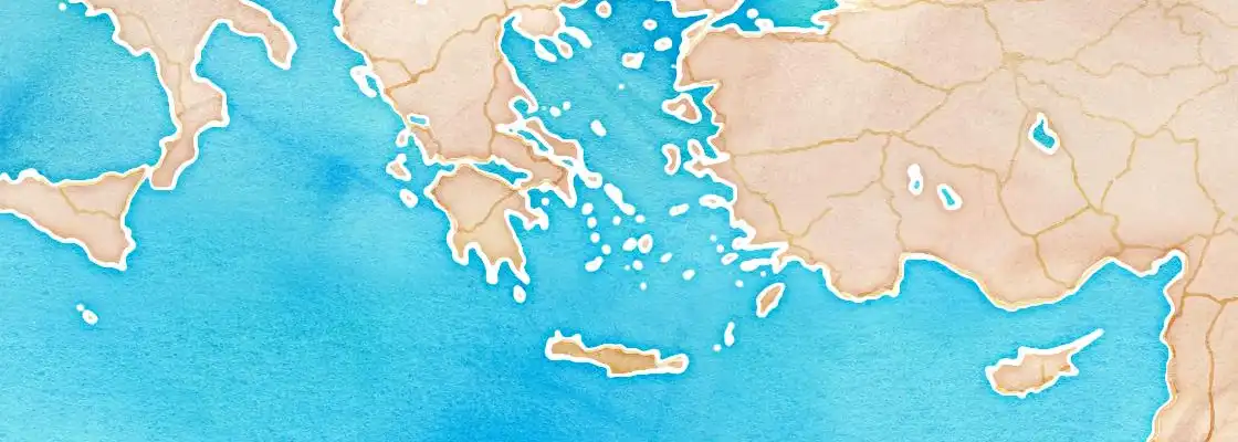 Map of Syros port area