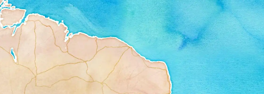Map of Fortaleza port area