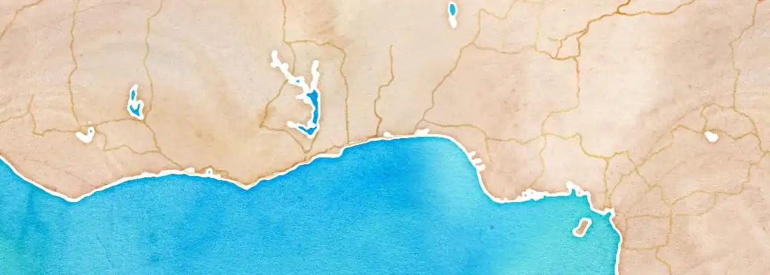 Map of Cotonou port area