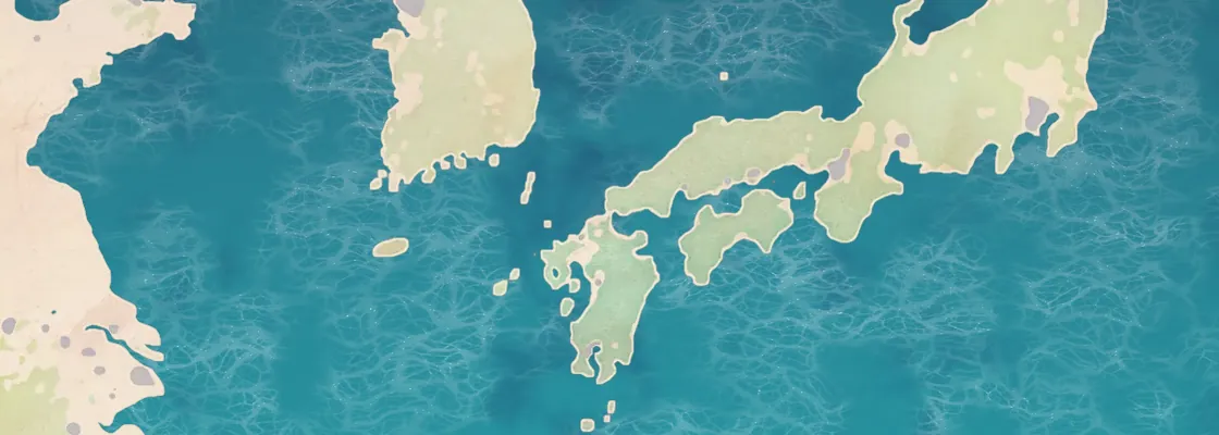 Map of Moji port area